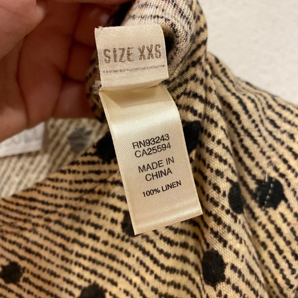 Diesel D-Lydy Polka Dot Linen Dress Size XXS EUC - Picture 4 of 5